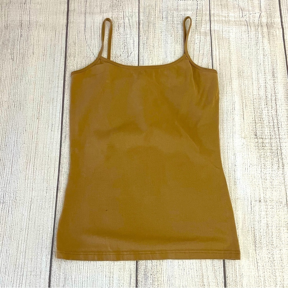 BKE Women's Tan Spaghetti Strap Top Y2K Millennial Throwback Size Small
